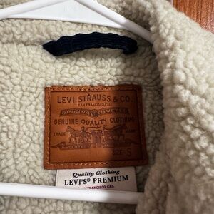 Levi's Cream Teddy Jacket